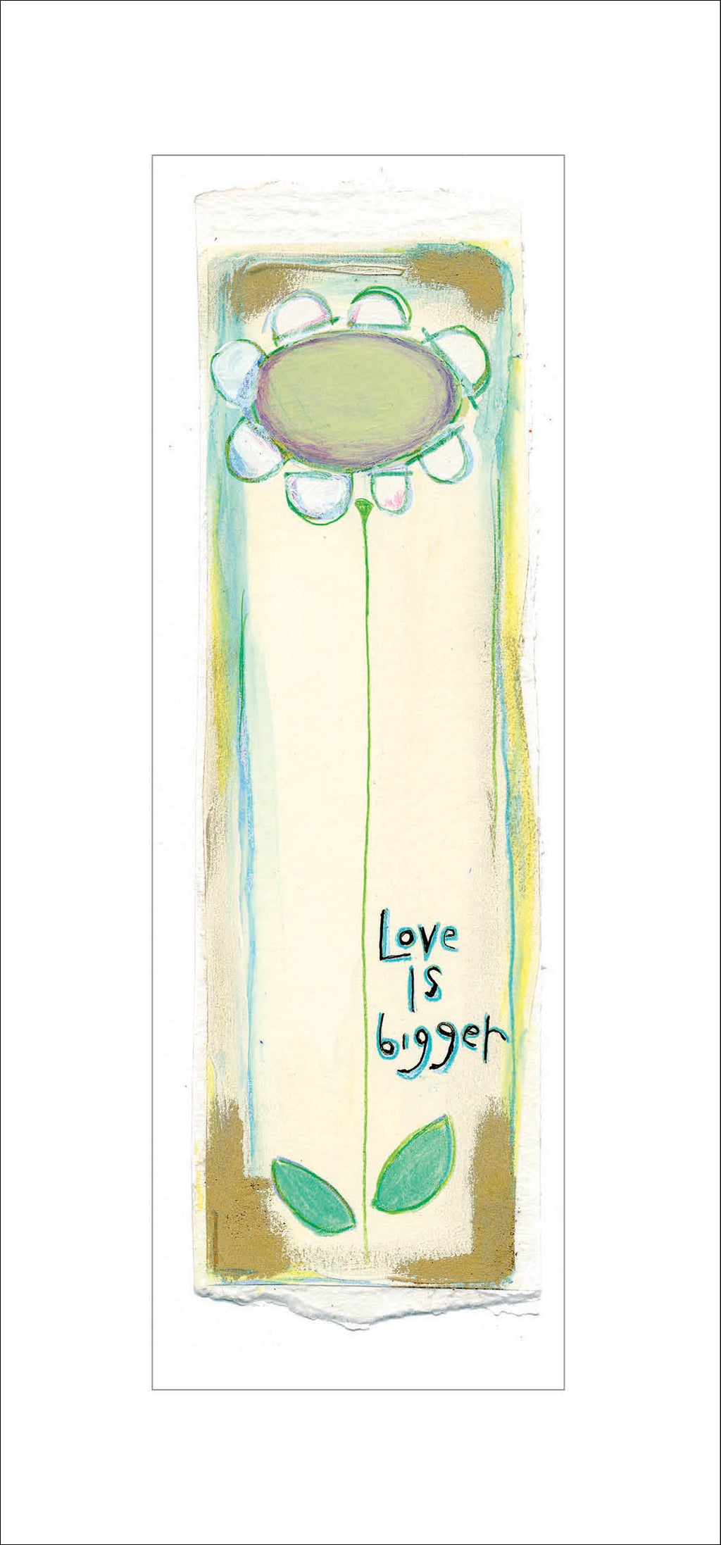 Love Is Bigger 7 x 15 Matted Print
