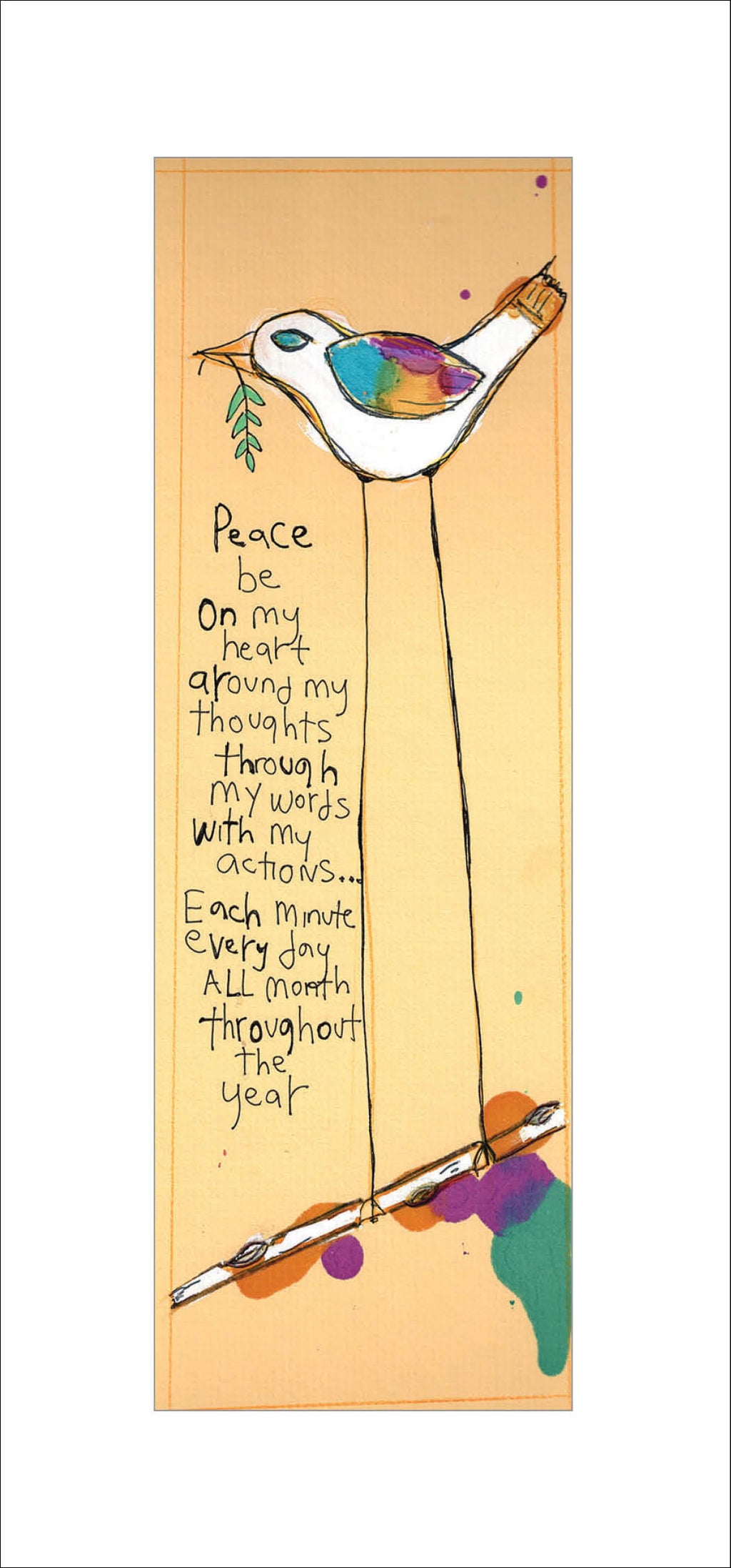 Peace All Year Greeting Card